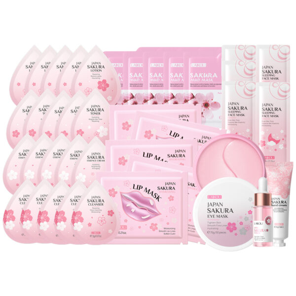 Cherry Blossom Bath 3-piece Set Wash And Moisturizing - Image 4