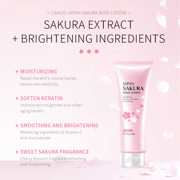 Cherry Blossom Bath 3-piece Set Wash And Moisturizing - Image 7